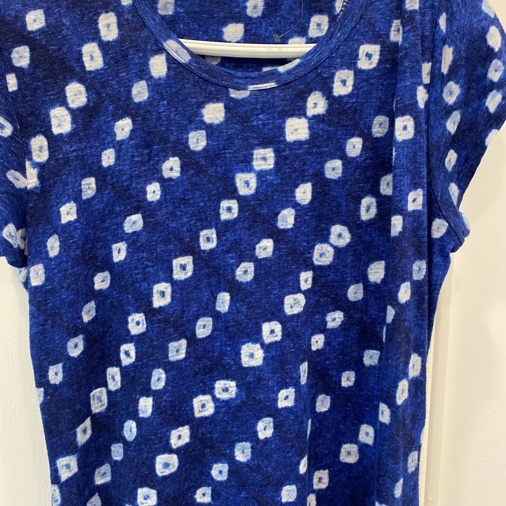 Polo Ralph Blue and White linen t shirt dress